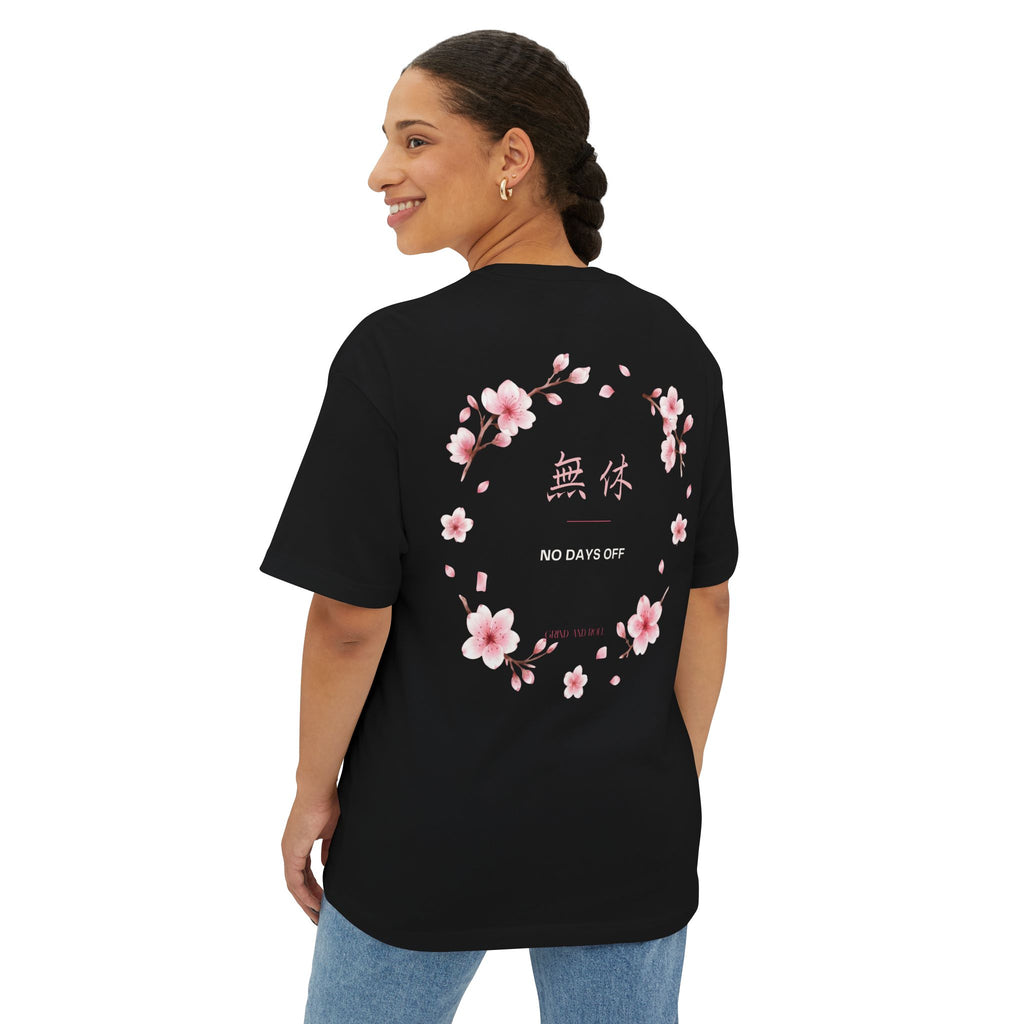 Grind & Roll — MUMYŪ 無休 Oversized Tee | Black