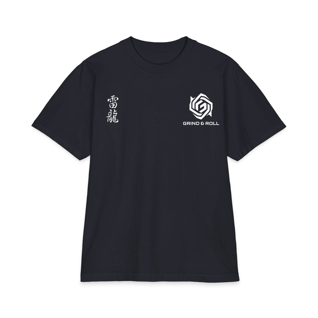 Grind & Roll — RAIRYŪ 雷龍 Oversized Tee | Navy
