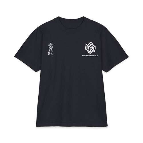 Grind & Roll — RAIRYŪ 雷龍 Oversized Tee | Navy