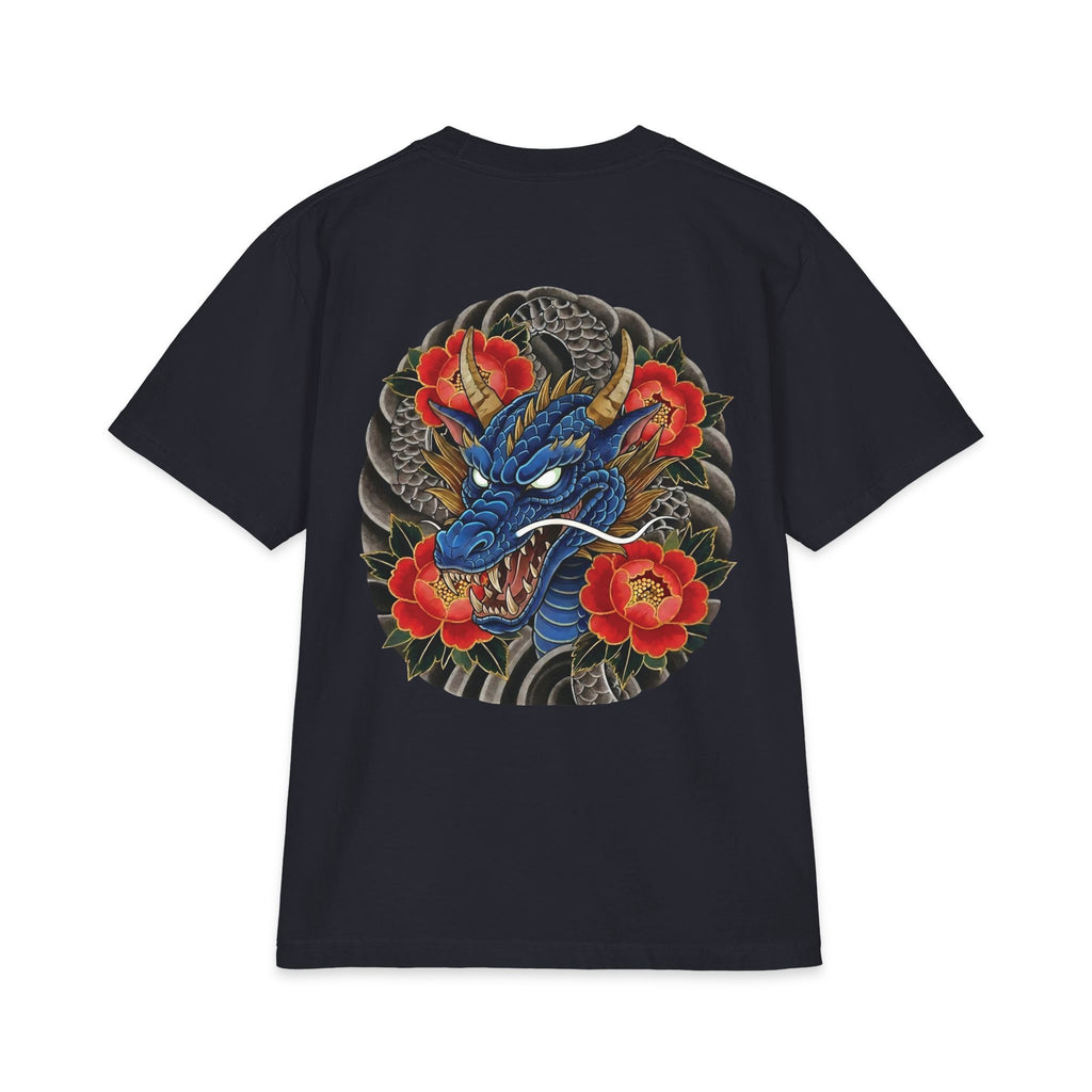 Grind & Roll — RAIRYŪ 雷龍 Oversized Tee | Navy