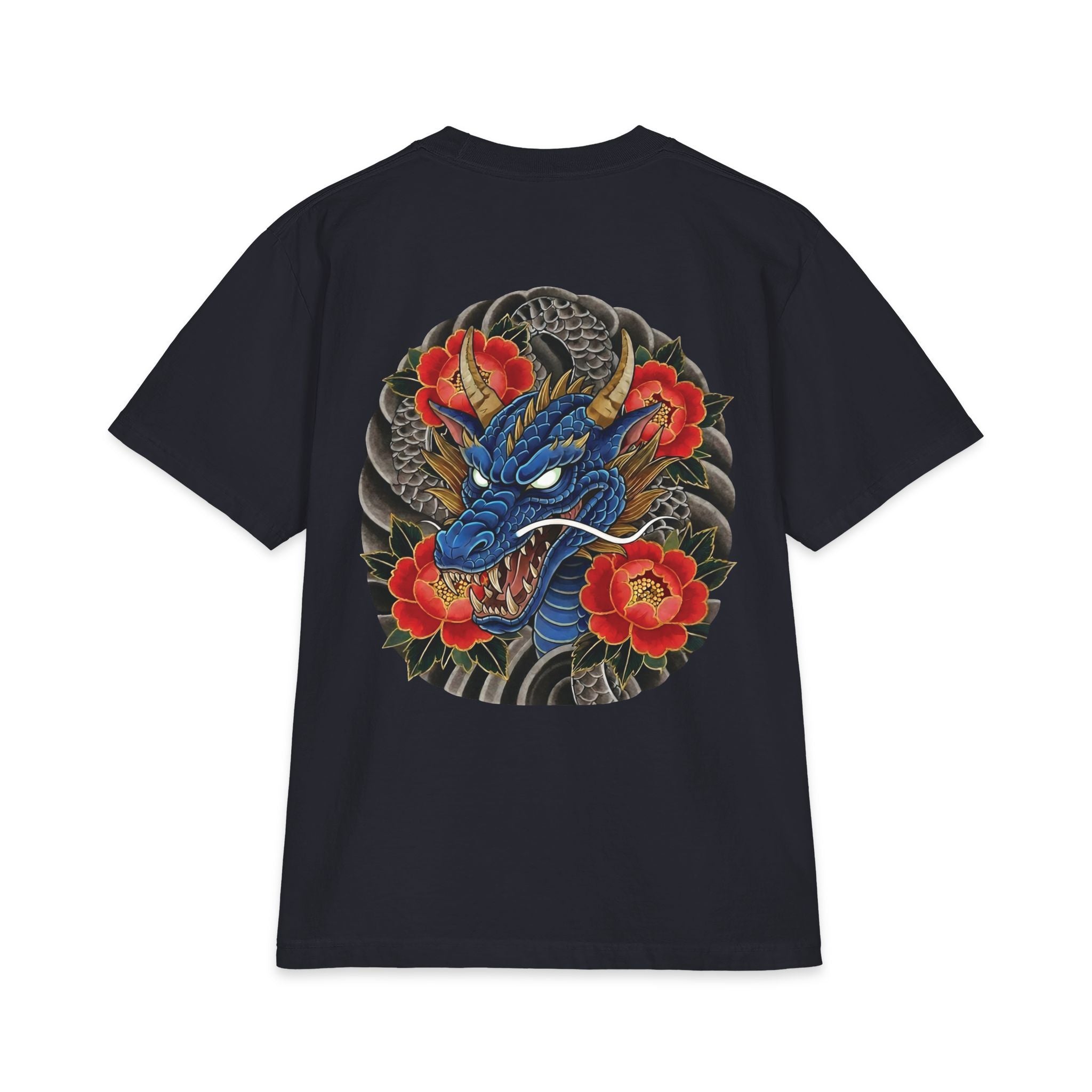 Grind & Roll — RAIRYŪ 雷龍 Oversized Tee | Navy