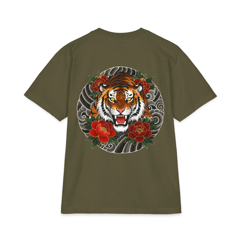 Grind & Roll — MŌKO 猛虎 Oversized Tee | Military Green