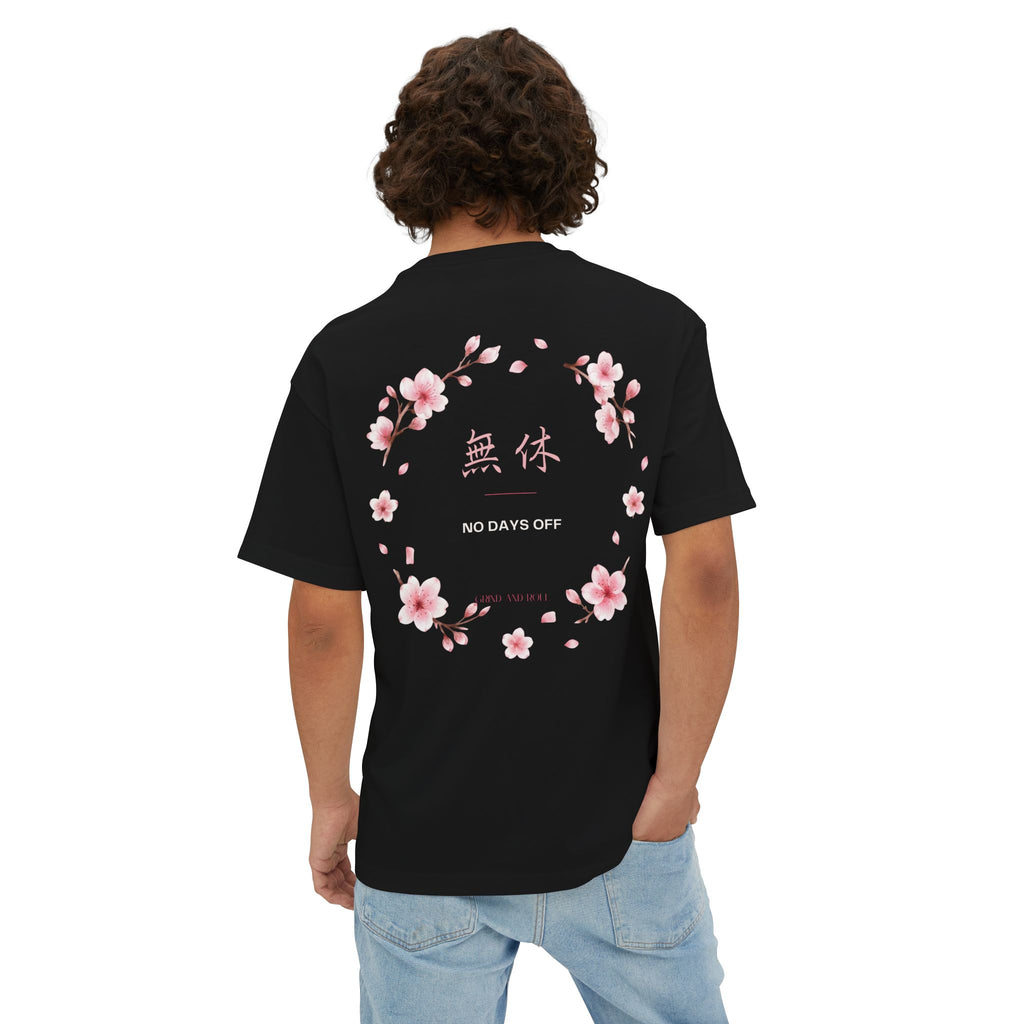 Grind & Roll — MUMYŪ 無休 Oversized Tee | Black