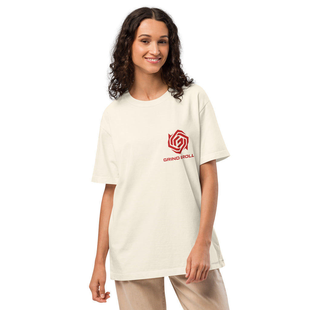 Grind & Roll — Perseverance Oversized Tee | Vintage White