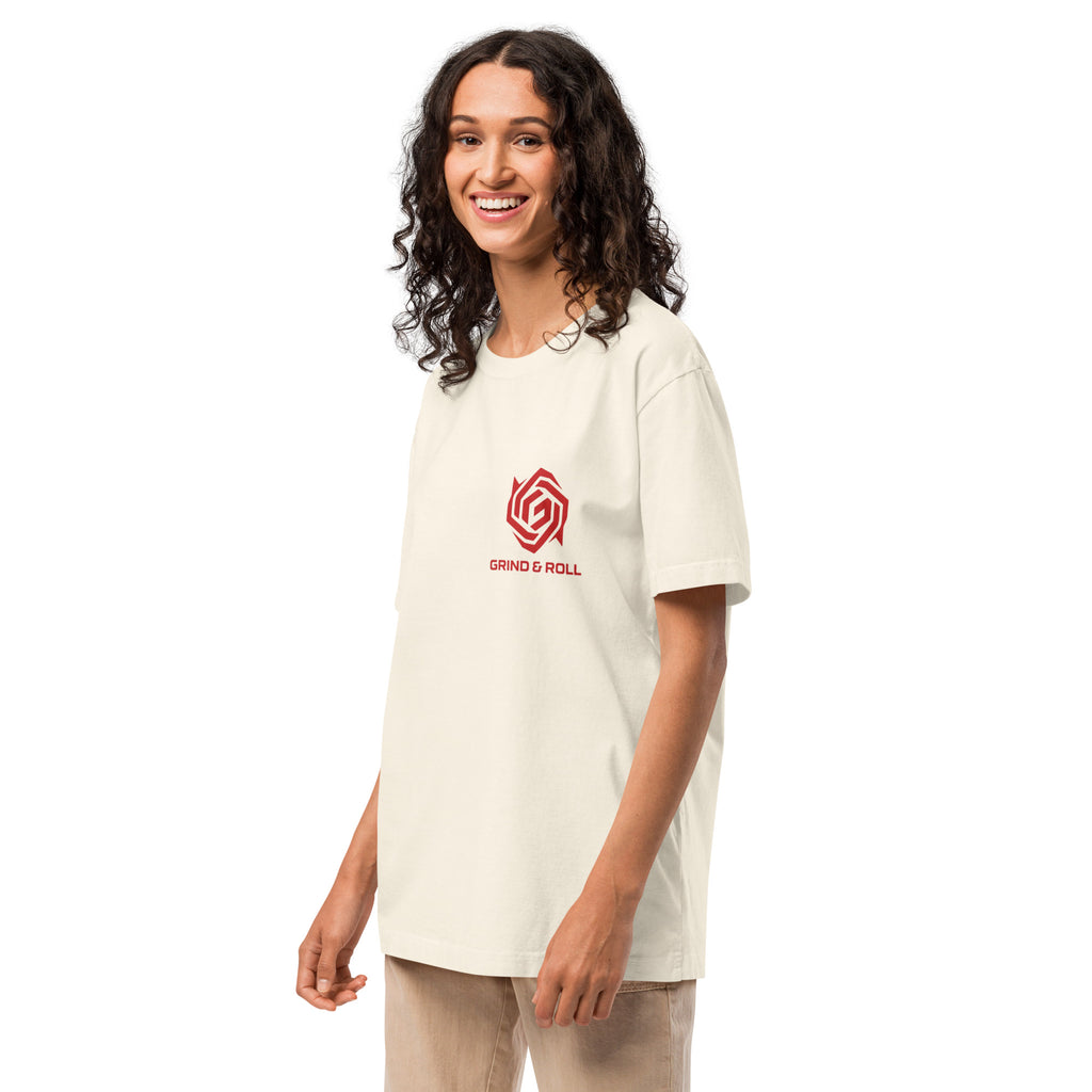 Grind & Roll — Perseverance Oversized Tee | Vintage White