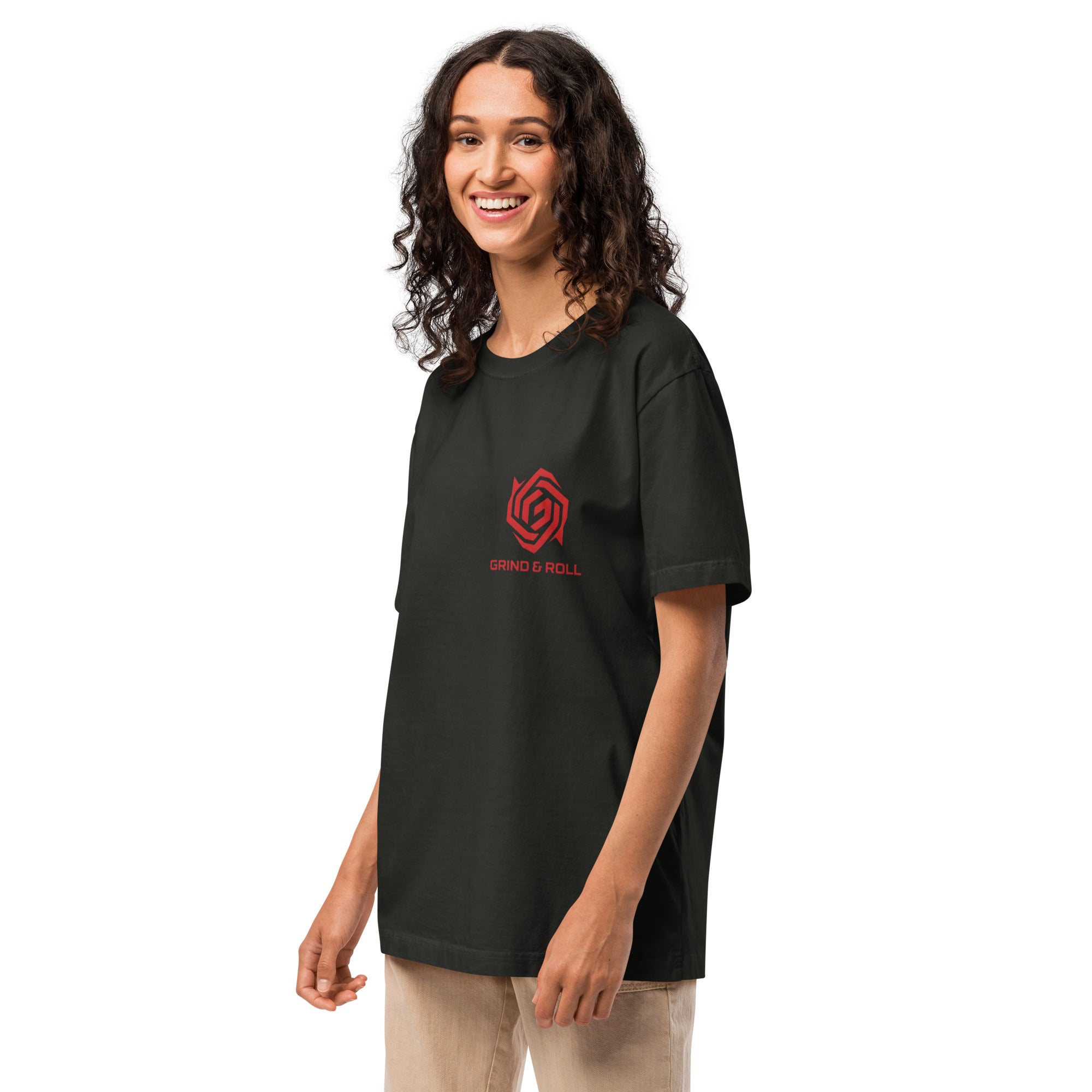 Grind & Roll — Perseverance Oversized Tee | Black